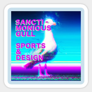 Sanctimonious Gull Sports & DesIgn logo Sticker